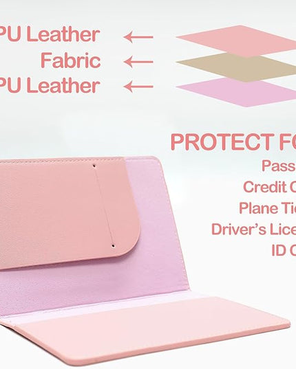 Sizobi Leather Passport Holder Covers Case, Passport Holder for Travel Women, International Travel Must Haves Travel Accessories for Women Men, Cruise Ship Essentials, Passport Book Travel Gifts