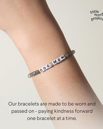 Little Words Project Mother's Day Gifts, The Original Word Bracelet, Made with Colorful Beads and Plated Brass Hardware, Handcrafted Design & Positive Message