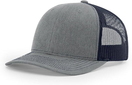 Richardson 112 Trucker Hat - Premium Adjustable Snapback Hat - Structured Six Panel Richardson Blank Caps