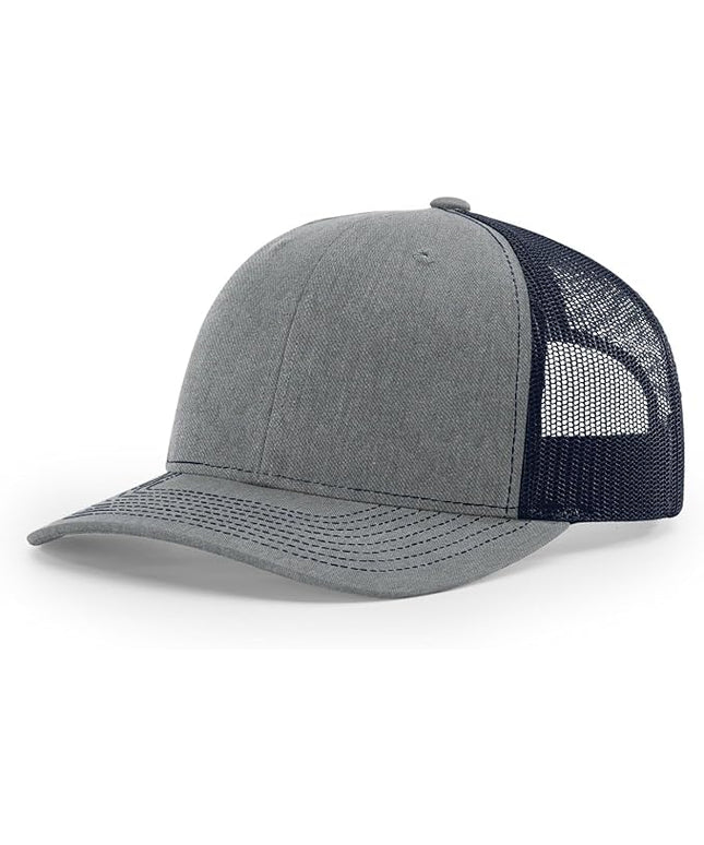 Richardson 112 Trucker Hat - Premium Adjustable Snapback Hat - Structured Six Panel Richardson Blank Caps