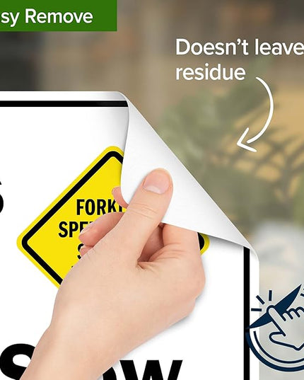Loads Low Drive Slow Sign, 10x7 Inches, 4 Mil Vinyl Decal Stickers Weather Resistant, Made in USA by My Sign Center