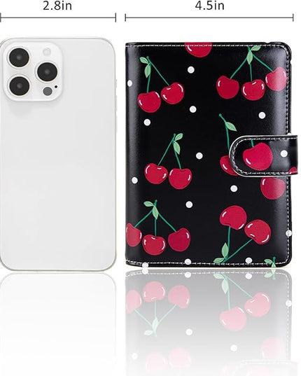 Passport Holder for Travel Essentials, RFID Blocking Passport Wallet Cover with Magnetic Closure, Passport Book Holders for Women and Men (Cherry)