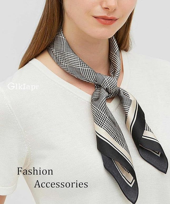 Satin Bandana Headscarf for Women Silky Hair Scarves for Fashion Lightweight