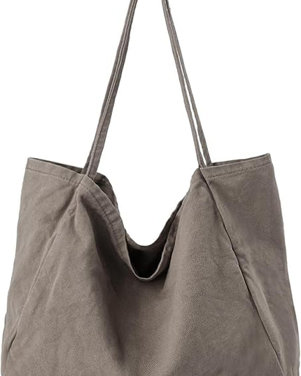 Canvas Tote Bag for Women Large Hobo Shoulder Bag for Work Travel Casual Message Bag Tote Purse handbags