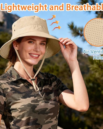 Cooling Sun Bucket Hat for Men Women Fishing Beach Safari Hats for Golf Hiking Hunting Outdoor UPF 50+