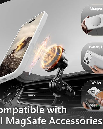 FireNova Magnetic for iPhone 17 Pro Max Case, Compatible with MagSafe, [Integrated Silicone Camera Control Button] [Camera Protection] Anti-Scratch Microfiber Lining Phone Case, 6.9", White