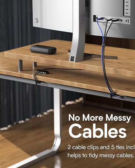 Delamu 4 Pack Cord Organizers for Desks, 62.8in Cable Organizer Cable Management Under Desk, Self Adhesive Wire Management Raceway, Desk Organizers and Accessories for Office&Home Organization, Black