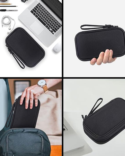 Electronics Accessories Organizer Pouch Bag, Travel Universal Organizer for Cable, Charger, Phone, SD Card, Business Travel Gadget Bag