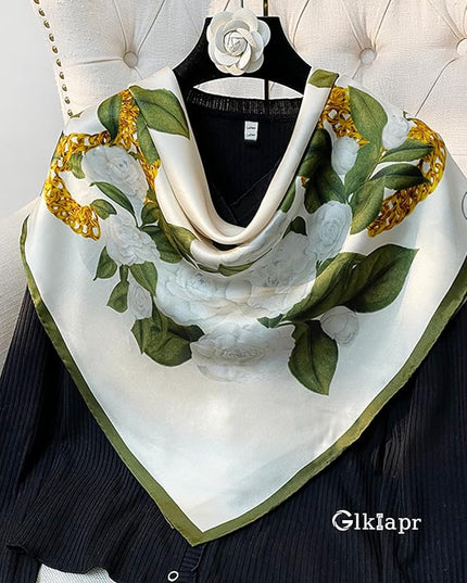 Satin Bandana Headscarf for Women Silky Hair Scarves for Fashion Lightweight