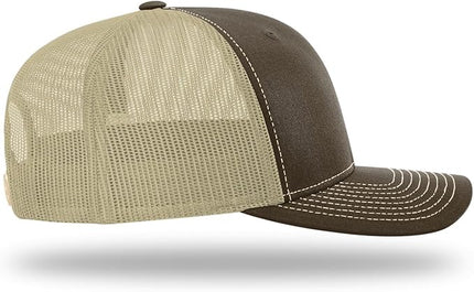 Richardson 112 Trucker Hat - Premium Adjustable Snapback Hat - Structured Six Panel Richardson Blank Caps