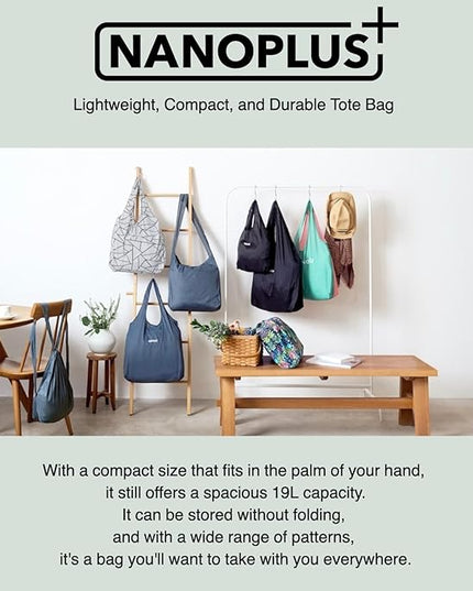 Compact Reusable Grocery Tote Bag – Lightweight, Foldable & Packable Shopping Bag for Travel