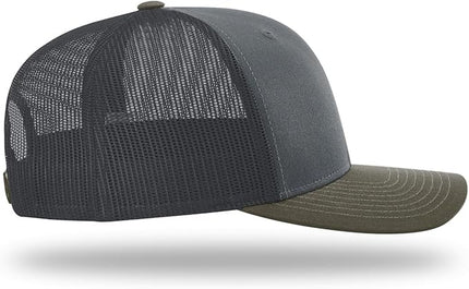 Richardson 112 Trucker Hat - Premium Adjustable Snapback Hat - Structured Six Panel Richardson Blank Caps