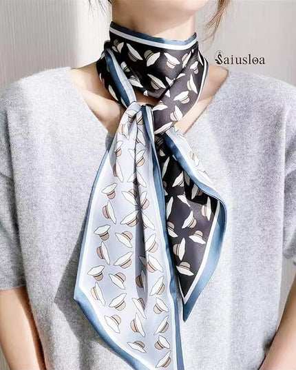 Purse Scarf For Handbags Head Scarves For Women's Hair Bags Scarfs Long Skinny Scarves Fashion Silky