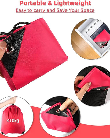 GoodtoU Drawstring Backpacks, 100 Pieces Nylon Backpack Cinch Sack Drawstring Gym Bag for Sport, Traveling, Team (Cherry)