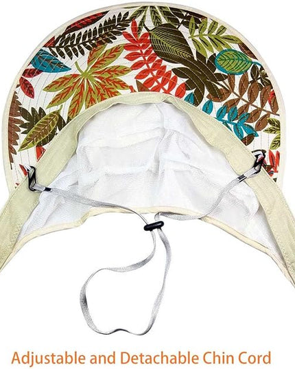 HINDAWI Sun Hats for Women Wide Brim UV Protection Sun Hat Summer Beach Packable Visor