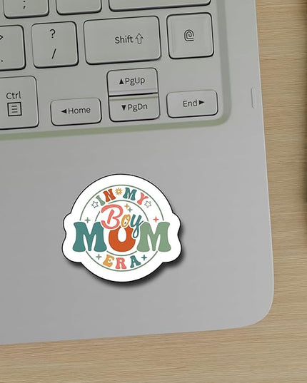 (3Pcs) in My Boy Mom Era Sticker, Decal Gifts Mama Decorate Books Laptop Phone Water Bottles Kindles Stickers Tumbler Sticker Waterproof Vinyl Decorate Sticker 3" Inch