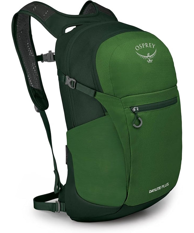 Osprey Daylite Plus Commuter Backpack - Lightweight, Everyday Pack with Laptop Sleeve and Water Bottle Pockets - Ideal for Work, School, and Travel with Versatile Storage, Green Belt/Green Canopy