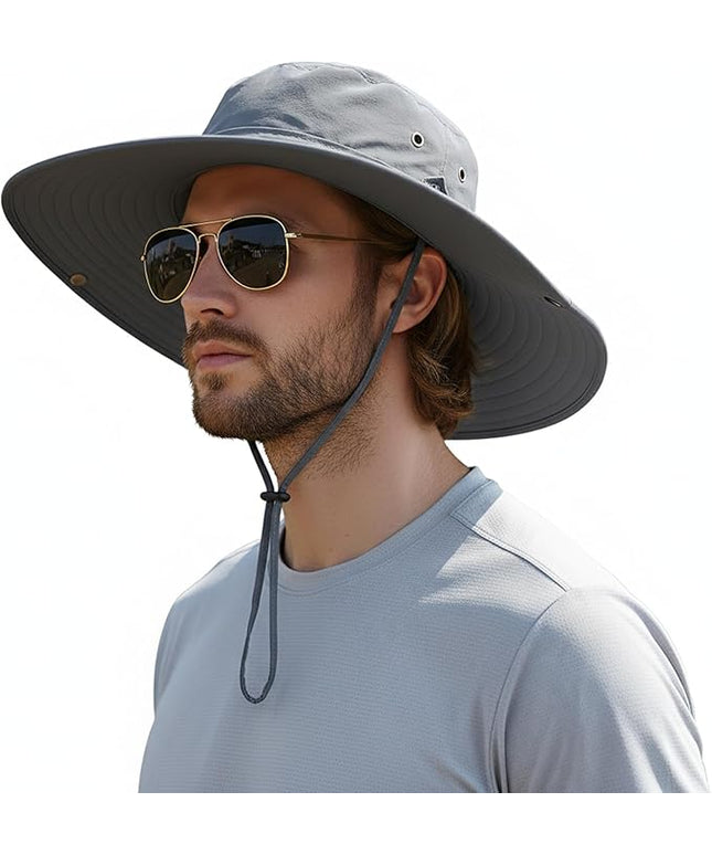 Wide Brim Bucket Hat Men Fishing Hiking Gardening Hat for Men and Women Fisherman Hat UPF 50+