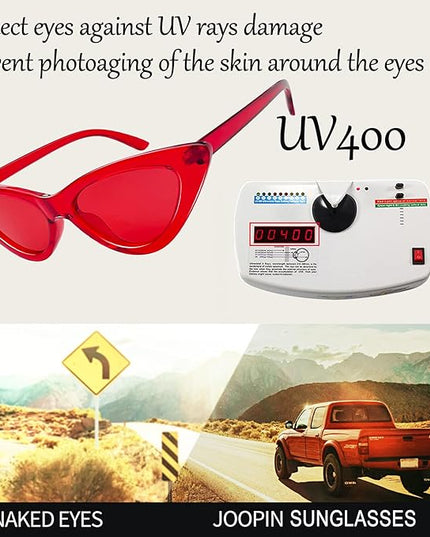 Joopin Polarized Cat Eye Sunglasses for Women Vintage Cateye Sun Glasses UV400 Protection