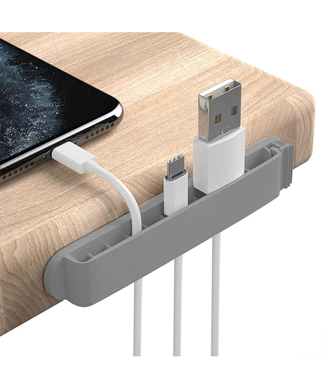 pzoz Cable Clips, 3 Pack Cord Organizer Charger Cable Management for Organizing Home Office Desk Phone Car Cable Wire, Self Adhesive Cord Holders (Gray)