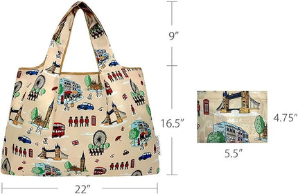 allydrew Large Foldable Tote Nylon Reusable Grocery Bags