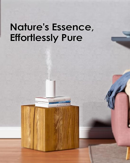 Airversa Waterless Diffuser for Essential Oil, Car Diffsuer, Battery Operated Nebulizer, 0.7 Fl Oz/ 20mL, Mini Scent Air Machine, 3 Timers & 3 Mist Levels for Home, Room, Car, Office - AN6 Cooo Gray