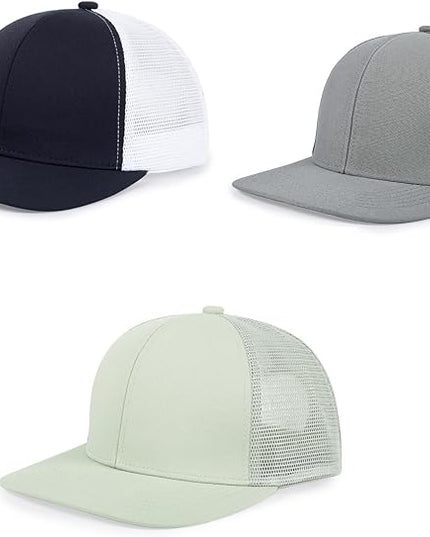 kozinu Unisex Trucker Hats Blank Mesh Snapback Hats Sport Plain Baseball Caps Adjustable Fitted Hat