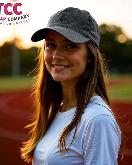 Unisex Vintage Washed Baseball Cap | Low Profile Soft Top Unstructured Cotton Baseball Cap | Adjustable Size Vintage Buckle