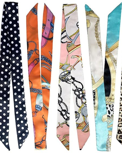 kcctoo 2/6/10Pack Scarf Bags for Women Handbag Scarfs Band Hair Neck Scarves Fashion Gifts