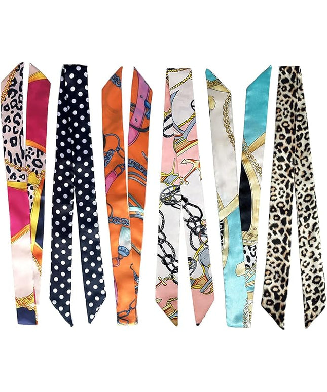 kcctoo 2/6/10Pack Scarf Bags for Women Handbag Scarfs Band Hair Neck Scarves Fashion Gifts