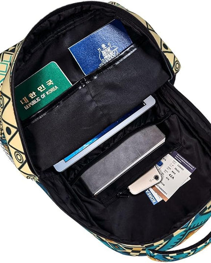 Native American Backpack for Men Women,Casual Travel Hiking Camping Backpacks Lightweight Bookbag