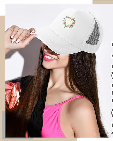 Hercicy 40 Pack Sublimation Blank Trucker Hat Bulk Baseball Cap Adjustable Mesh Unisex Polyester Hat Heat Transfer