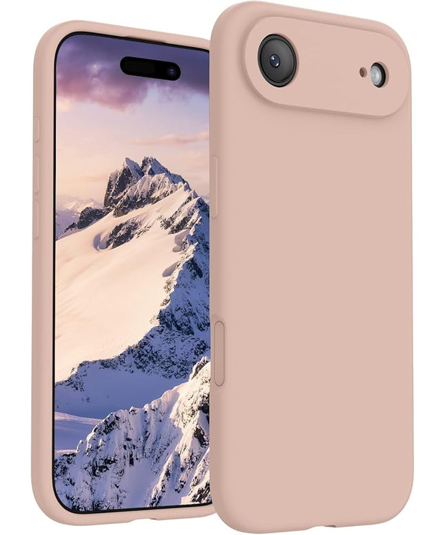 FireNova Magnetic for iPhone Air Case, Compatible with MagSafe, [Integrated Silicone Camera Control Button] [Camera Protection] Microfiber Lining Phone Case for iPhone 17 Air, 6.5", Pinksand