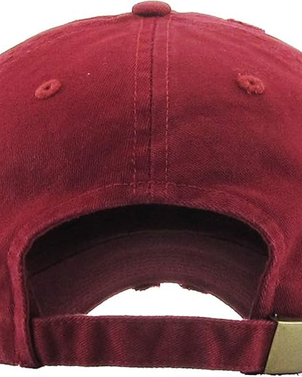 KBETHOS Vintage Washed Distressed Cotton Dad Hat Baseball Cap Adjustable Polo Trucker Unisex Style Headwear