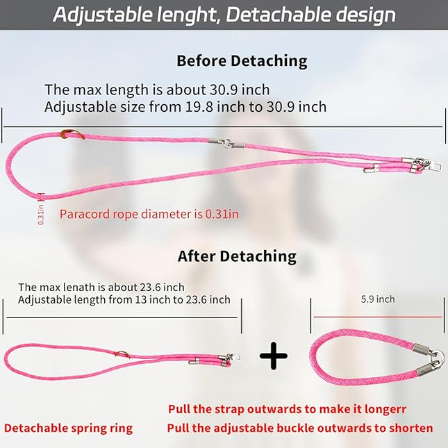 3-in-1 Adjustable Phone Lanyard Crossbody Cell Phone Neck Strap Universal Mobile Wrist Lanyard