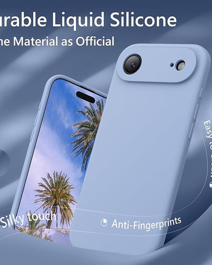 FireNova Magnetic for iPhone Air Case, Compatible with MagSafe, [Integrated Silicone Camera Control Button] [Camera Protection] Microfiber Lining Phone Case for iPhone 17 Air, 6.5", Light Blue