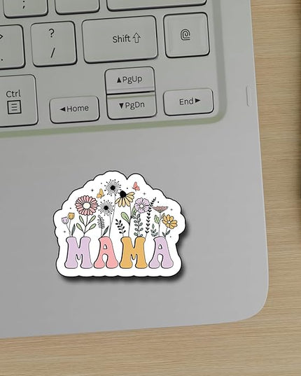 (3Pcs) Mama Sticker, Gifts Mom Decorate Books Laptop Phone, Water Bottles Kindles Stickers, Tumbler Sticker Waterproof Vinyl Decorate Sticker 3" Inch