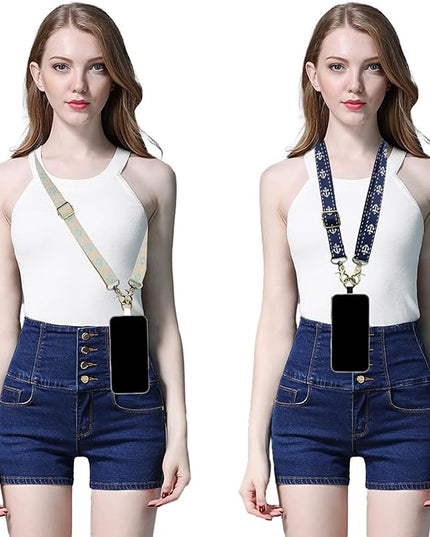 Adjustable 1" Width Phone Crossbody Lanyard and Wristlet Strap - Gift For The Lover In Your Life