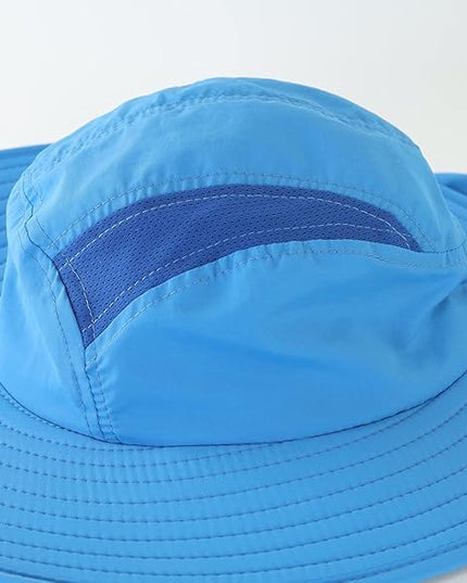 Home Prefer UPF 50+ Mens Wide Brim Fishing Hat with Neck Flap Sun Hat for Men Women Sun Protection Cap