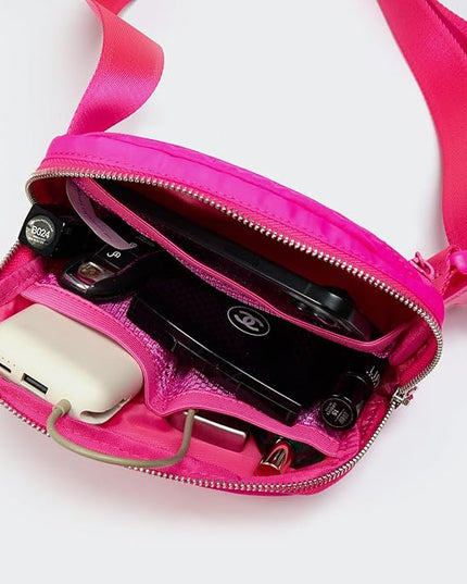 Pander Unisex Belt Bag Fanny Pack for Women with Adjustable Strap, Small Waist Pouch for Workout Running Traveling Hiking