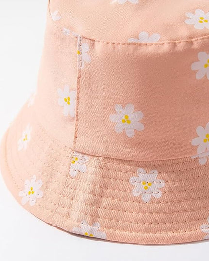 Malaxlx Unisex Bucket Hat Beach Sun Hat Aesthetic Fishing Hat for Men Women Teens, Reversible Double-Side-Wear