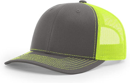 Richardson 112 Trucker Hat - Premium Adjustable Snapback Hat - Structured Six Panel Richardson Blank Caps