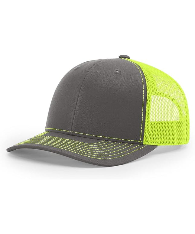 Richardson 112 Trucker Hat - Premium Adjustable Snapback Hat - Structured Six Panel Richardson Blank Caps