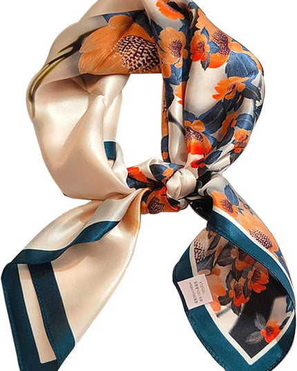 Dailyacc Hair Bandanas Scarf For Women Lightweight Fashion Neck Silk Satin Head Scarves For Sleeping Handbags Scarf