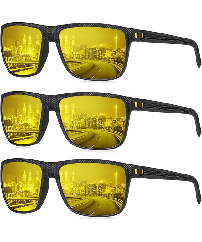 KALIYADI Polarized Sunglasses for Men, Lightweight Sun Glasses with UV Protection for Driving Fishing Golf