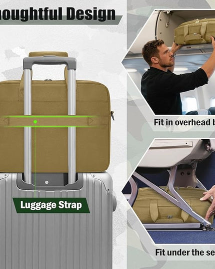 RAINSMORE Tactical Laptop Bag 15.6/17.3 Inch Laptop Briefcase Men Business Computer Bag Military Messenger Bag Work Office
