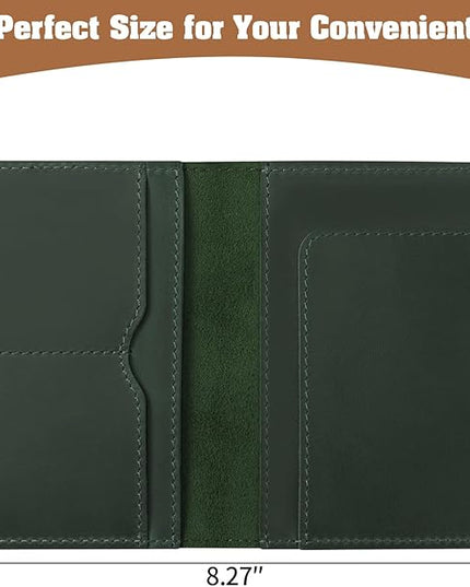 Jack&Chris Leather Passport Holder, Handmade Passport cover, Travel Wallet Cover Case for Men and Women, Leather Travel Documents Organizer Protector, JC107