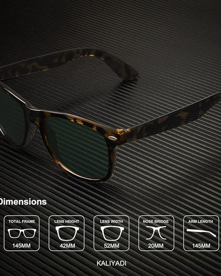 KALIYADI Polarized Sunglasses for Men and Women Matte Finish Sun glasses Color Mirror Lens UV Blocking (3 Pack)