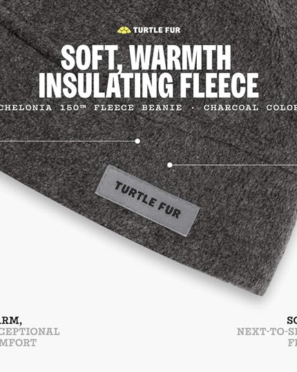 Turtle Fur Fleece Winter Beanie for Men and Women - Soft, Stretchy, Breathable Winter Hat That Won't Overheat Under Helmet