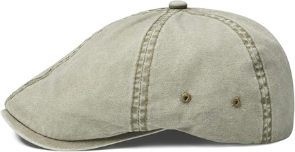 VOBOOM Cotton Washing Flat Cap Cabbie Hat Gatsby Ivy Irish Hunting Newsboy